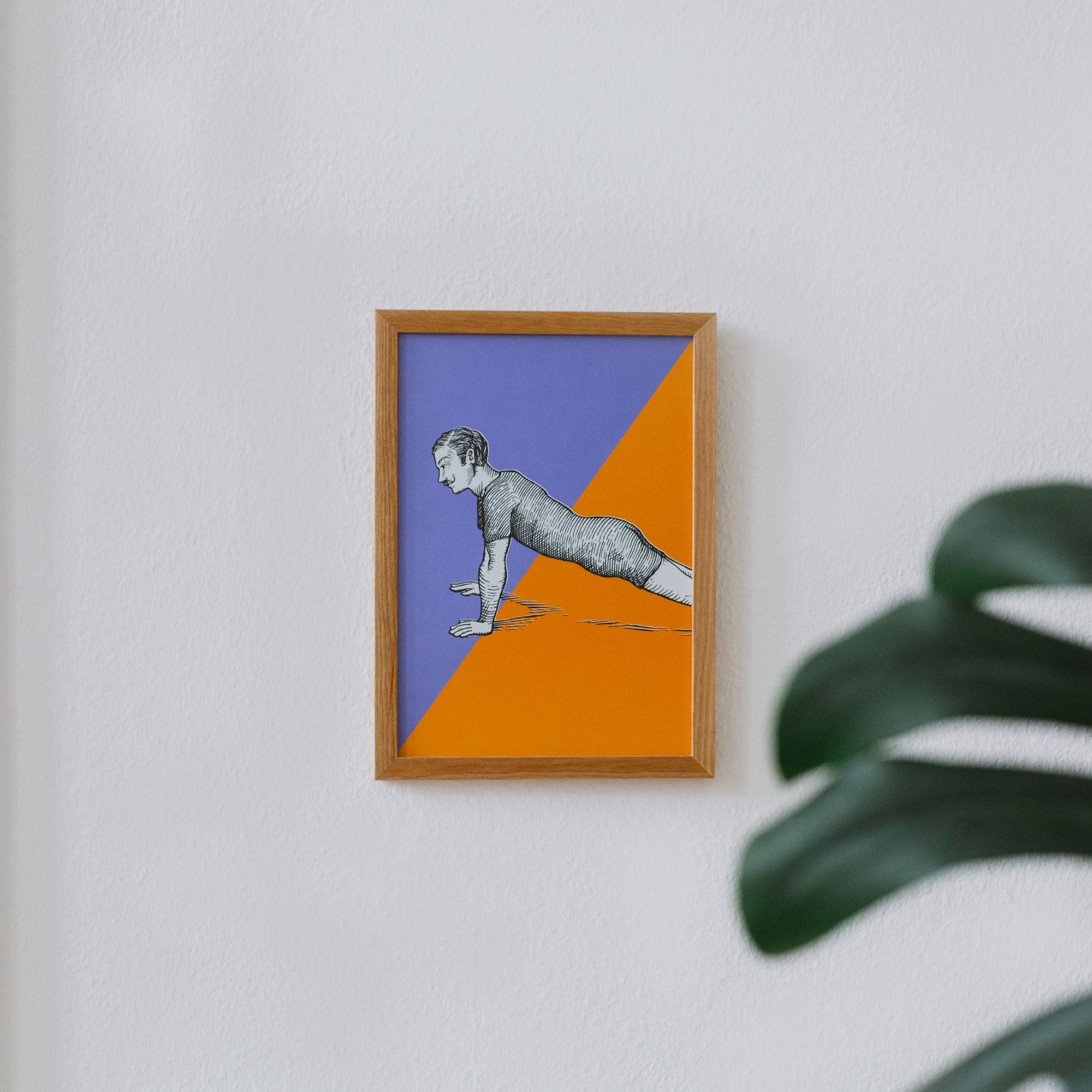Kunstdruck Art Print A4 Masterblend Colorblocking Push ups