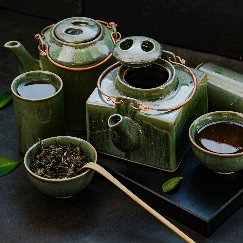 Teekanne Jade Square Teapot